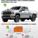 Rain Guards for Chevy Silverado/GMC Sierra 2500HD 3500HD 2020-2026 Crew Cab
