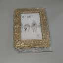 Woven Wicker Picture Frame,4 x 6 inches with Zebra Design, Rattan Photo Frame with Bohe Style for Tabletop Display (4X6)