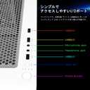 GAMDIAS White RGB Gaming ATX Mid Tower Computer PC Case with Side Tempered Glass and Excellent Airflow Design & 3 Built-in 120mm ARGB Fans