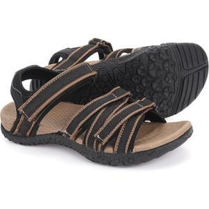 WHITIN Womens Hiking Sandals with Arch Support | Adjustable Hook and Loop Straps | Durable Sport Sandals for Outdoor Adventure (M)