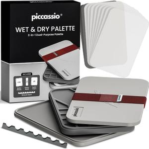 Stay Wet Palette for Acrylic Painting, Easy to Clean, Sturdy and Durable, Ideal for Painting Miniatures, Warhammer Painters, Students, Beginners, and Hobbyists (Gray)