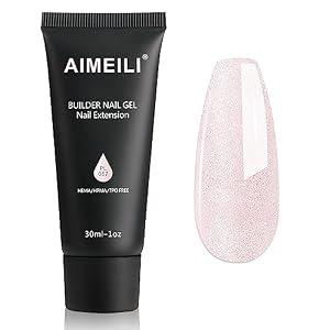 4 x  AIMEILI Poly Nail Extension Gel Glow in the Dark Builder Nail Gel Hema Free Poly Nail Enhancement Nail Art Design DIY Salon Nail At Home Gift for Women Nail Gel - 67