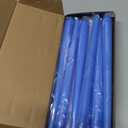 NIKY 10 inch Taper Candles, Set of 12 Unscented Dripless Candlesticks - 8 Hours Long Burning for Home Decoration, Wedding, Parties and Special Occasion (Light Blue)