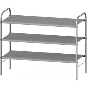 Simple Houseware 3-Tier Shoe Rack Storage Organizer, Grey  Space-Saving Shoe Shelf, Holds 916 Pairs, Sturdy Metal Frame, Easy Assembly  Closet, Entryway, Bedroom Shoe Storage Solution