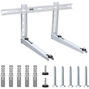 Mini Split Wall Mounting Bracket for 9000-15000 BTU Universal Air Conditioners Heat Pumps AC System, Heavy Duty Support Bracket for Ductless Mini Split, HVAC, Compressor, Max Load 330 LB