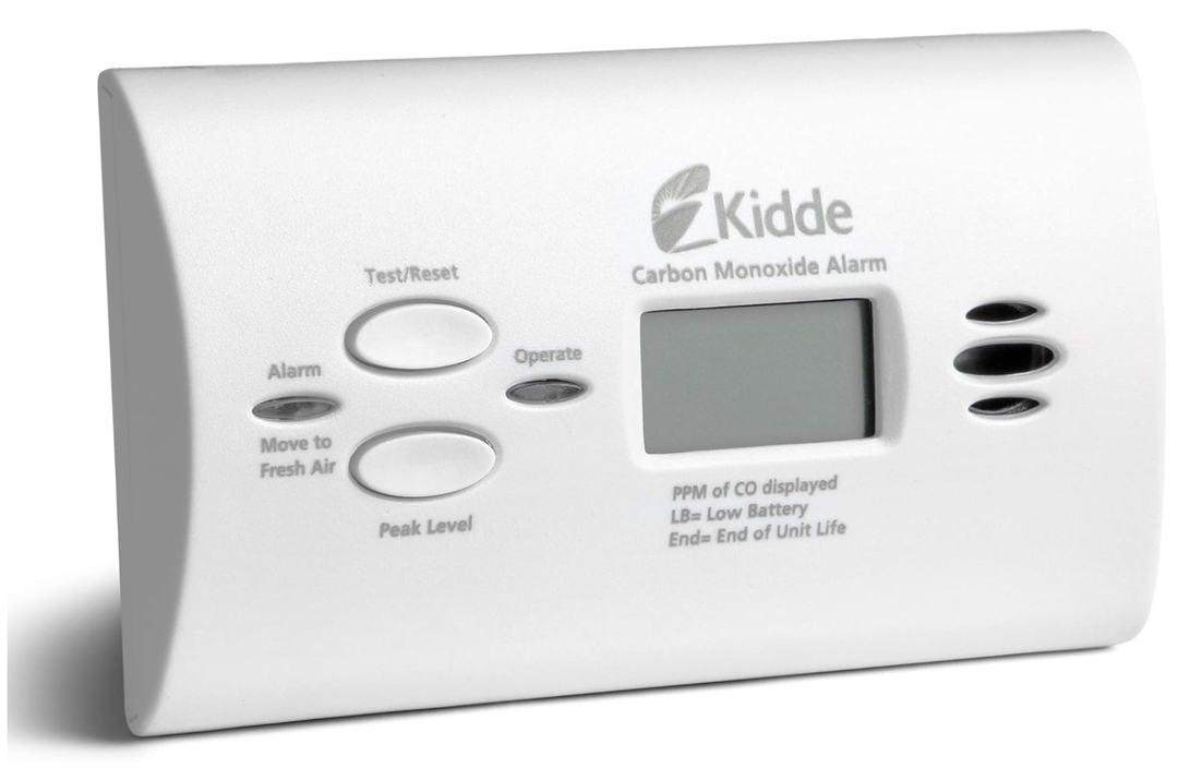 Kidde Carbon Monoxide Detector, AA Battery Powered CO Alarm with LEDs, Test-Reset Button, Low Battery Indicator, Portable