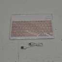Ultra-Slim Bluetooth Keyboard Portable Mini Wireless Keyboard Rechargeable for Apple iPad iPhone Samsung Tablet Phone Smartphone iPadOS iOS Android (10 inch Pink)