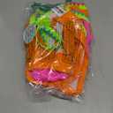 Eomenie Tankini Swimsuit for Women Tummy Control Ruched Two Piece Bathing Suits High Waisted Shell Stitch Swimwear (X-Large, Orange&hot Pink)