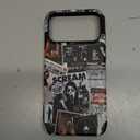 Esdot for iPhone 17 Pro Max Case Cute - Wireless Charging Compatible - Dual-Layer Soft Silicone + Hard Shell - Trendy Wildflower Design - Protective Phone Cover for Women - Scream