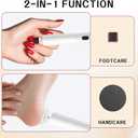Electric Feet Callus Remover,Electric Foot Files for Men & Women,Pedicure Tool for Feet Dead Skin,Good Gift for Any Occasion,Professional Callus Remover With a Mini,Portable,Lightweight Design (White)