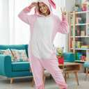 Adult Onesie Halloween Costume Unisex Animal Pajamas Cosplay One Piece Sleepwear for Women and Men (M)