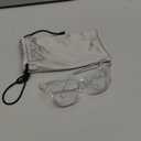 Stoggles Square Z87.2 Certified Polycarbonate Small Fit Safety Glasses, Scratch & Shatter-Proof, Blue-Light & UV Blocking Lens, Top & Side Shields, Anti-Fog Dip Coated, Protective & Stylish Eyewear (Clear)