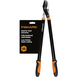 Fiskars 28-Inch Power-Lever Garden Bypass Lopper and Tree Trimmer, Sharp Precision-Ground Steel Blade for Cutting Branches up to 1.75-Inch Diameter