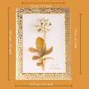 5 x 7 Gold Metal Picture Frame, Gold Photo Frame Fits 5 by 7 Inch Picture,Metal Picture Frames with Hammered Patterned Photo Display for Desk or Wall,Tabletop, Counterspace, Shelf (Gold, 5x7)