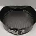 HIWARE 9 Inch Non-stick Cheesecake Pan Springform Pan with Removable Bottom/Leakproof - Black