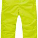 PHIBEE Boys' Waterproof Breathable Polyester Snowboard Ski Pants (Size 8, Yellow)