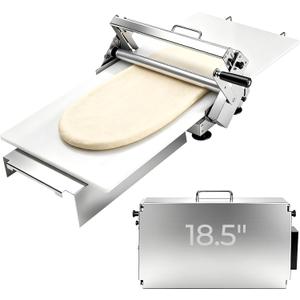 Folding Dough Sheeter Machine, Manual Stainless Steel Dough Roller Machine, 40.5"X22.8" New Pastry Roller for Commercial Home Bakery, Puff Pastry & Pizza