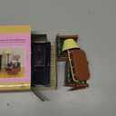 Family Dollhouse Living Room Set  Piano with Bench & Sheet Music, Two Armchairs, Coffee Table, Floor Lamp & Tea Set  Dollhouse Furniture & Accessories for Ages 3+