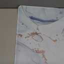 Extended Gaming Mouse Pad, XXL Large Desk Pad 30 x 14 Inch, Big Computer Keyboard Mousepad, Waterproof Mouse Mat with Stitched Edges and Non-Slip Base for Women Office Gaming, Blue Marble