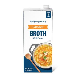 Amazon Grocery, Chicken Broth, 32 Oz (EXP 10/21/27)
