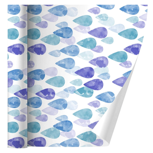 GRAPHICS & MORE Watercolor Raindrops Pattern Gift Wrap Wrapping Paper Rolls