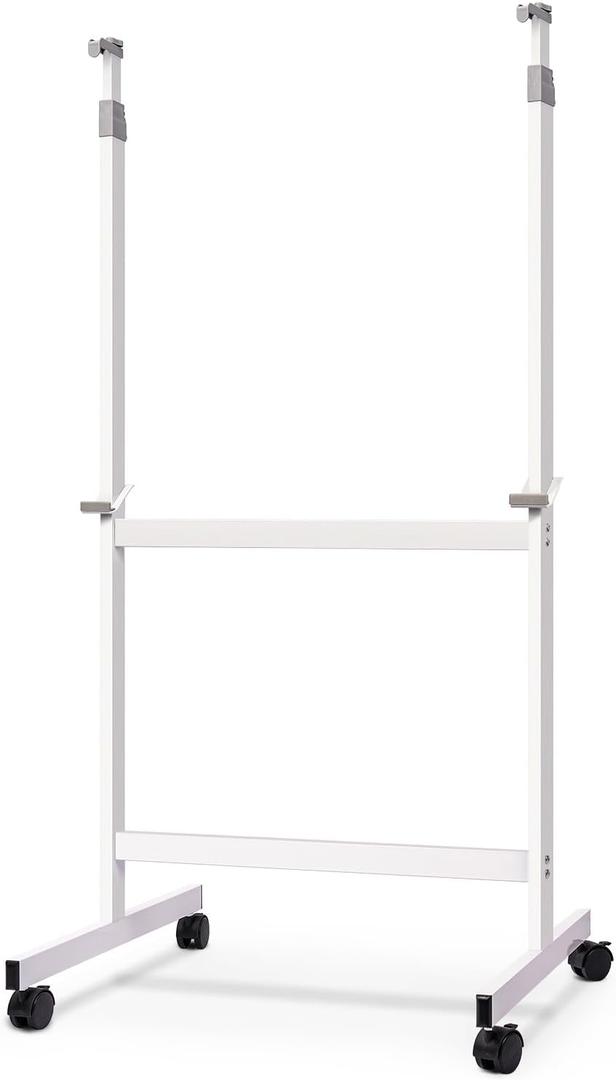 Maxtek Mobile Whiteboard Stand with Wheels, Height Adjustable No Drill Needed Dry Erase Board Easel Stand for Classroom, Office, Home & School, Whiteboard Stand Only