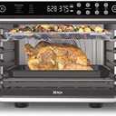 Ninja Air Fryer and Toaster Oven, Foodi Series, XL Pro Air Oven Kitchen Countertop Convection, 10-in-1 Functions, Fits a 5-lb Chicken and Sheet Pan of Vegetables, 1800 Watts, Stainless Steel, DT201