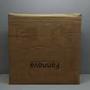 Large Printer Stand, 23.6 x 23.6 x 22.6 Inches Square Printer Table with Storage Shelf, 2 Tier Rolling Printer Cart with Industrial Wheels for Home Office - Rustic Brown