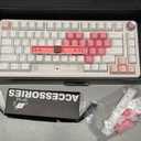 YUNZII B75 PRO Wireless Mechanical Keyboard,75% Layout with Knob,Hot Swap Gasket Structure,Creamy Pre-lubed Switches,RGB Backlit,Bluetooth/Type-C/2.4G for Win/Mac (White, Cocoa Cream V2 Switch)