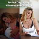 haakaa Wearable Silicone Breast Pump with Steriliser Bag, 2-in-1 Hands-Free Passive Breast Milk Catcher for Nursing Mom, Breastfeeding Essentials, 2-Pack 75ml Pumps & 1 Steriliser Bag (Grey)