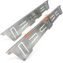 Stainless Steel Stove & Counter Top Gap Covers Adjustable Length 13.8"-27.6”Oven Side Filler Kit Between, Heat Resistant Slide-in Range Trim Guard for Seamless Kitchen Accessories (Silver)