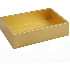 9.5x6.3x2.5'' Large Gold Lacquer Guest Towel Napkin Holder Paper Hand Towel Holder for Bathroom Napkin Towels Holders Tray for Room Kitchen Accessories Table Party(Gold)