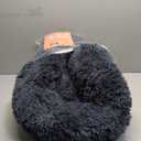 Donut Dog Bed - Premium Comfort for Anxiety Relief - Fluffy & Calming Design with Ultra-Plush Support | Cozy Round Dog Bed with Super Soft Circle Style (Dark Grey, Medium)