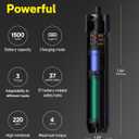HOTO Electric Screwdriver Rechargeable, 3.6V Cordless Screwdriver Set USB-C, 1/4'' Hex Bits, 3 Torque Settings, 1500mAh Battery, LED Light & 12 S2 Metal Bits for Furniture/Electrical Repairs
