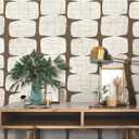 RoomMates Mid-Century Beads Peel and Stick Wallpaper, Brown
RMK12348PL, Self-adhesive vinyl, Removable, repositionable, no residue, Brown