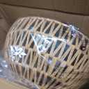 Hemp Rope Woven Pendant Light Woven Light Fixture Boho Chandelier Light Fixture Wicker Pendant Lights Rattan Lights Pendant Dome Wicker Chandelier for Dining Room Kitchen Island(Bulb Incl.