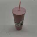 ZHZHZ 710ml Coffee Reusable Cups Plastic Tumbler Matte Finish