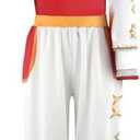 Zombie Girls Character Cheerleader Mesh Top Pant Hooded Coat 3PCS Outfits, 7-8 years (130)