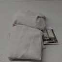 DaysU Natural Back Tab/Hook Belt Linen Sheer Curtains 72 Inch Length for Bedroom 2 Panels Set