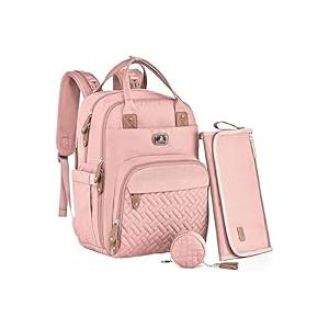 Diaper Bag Backpack with Portable Changing Pad, Pacifier Case and Stroller Straps, Large Unisex Baby Bags for Boys Girls, Multipurpose Travel Back Pack Moms Dads