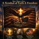 250th Anniversary USA Double Sided 3-Ply Flag for outside,We The People 1776-2026 Patriotic Yard,American Flag 250 Year Anniversary House Banner