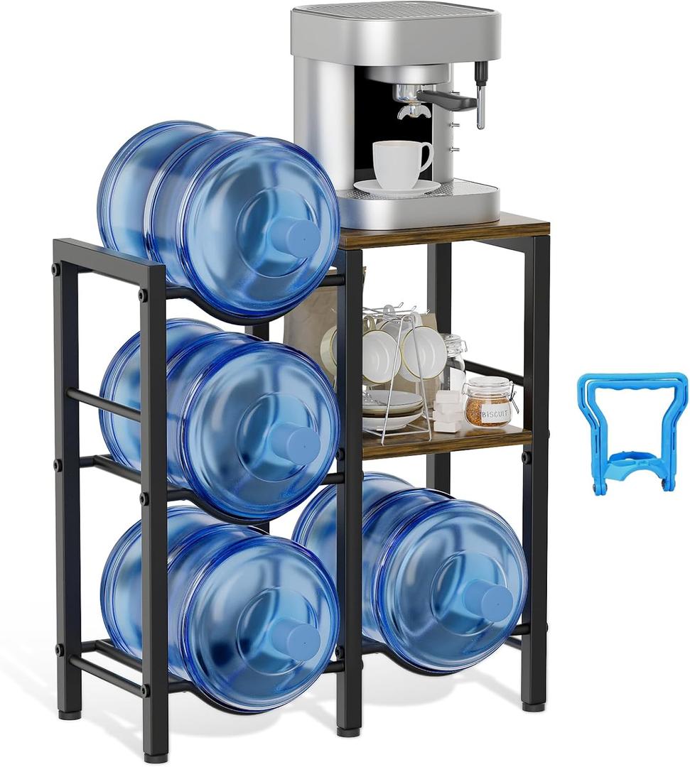 Heavy Duty 5 Gallon Water Jug Holder, Suitable for Homes, Offices, and Garages-Water Storage and Organization, Rust-Proof, Slip-Resistant, and Anti-Drop