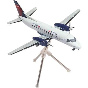Gemini200 Delta SF-340B Mesaba REG#N428XJ 1/200 Scale Die-Cast Metal Collectible Airplane Model with Landing Gear and Display Stand – Fully Assembled Adult Collectible for Ages 14+