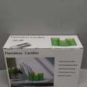 Green Flameless Candles with Remote, LED Flickering Battery Operated Pillar Candles with Time, Safe for Home Decor, 3 Sizes (3x4, 3x5, 3x6), No Flame, Ideal for Parties and Events