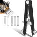 11 Pack Watch Spring Plier Tool Kit Watch Band Bar Tweezers Tool Pliers Including 10 Tips Pin for Watch Disassembling & Replacing (Black)