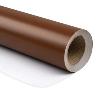 RUSPEPA Chocolate Brown Wrapping Paper Solid Color - Mini Roll - for Christmas, Wedding, Birthday, Shower, Congrats, and Holiday - 17 Inches X 32.8 Feet