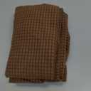 SUBRTEX Stretch Couch Arm Covers Set of 2, Checkered Sofa Arm Slipcovers, Anti-Slip Armrest Covers for Recliner and Armchairs, Pet Proof, High Stretchy, Hook & Loop Tape, Coffee