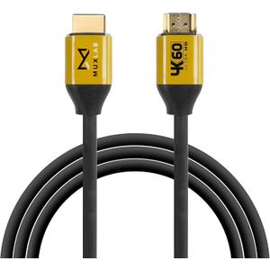 Muxlab Certified HDMI 2.0 Cable 6ft / 1.8m | 24K Gold Plated | Premium High Speed 18Gbps | 4K@60Hz 4:4:4 | 3D, Ethernet, ARC Support | for Monitors, Xbox, PS5, PS3/4, Roku, Fire TV, Samsung, LG