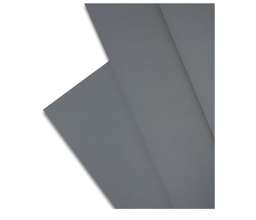 Majestic Giftware PVC Faux Leather Rectangle Tablecloths | (TCE5-5472) Gray Waterproof & Spill Proof Dining Table Cover | Decorative Washable Tablecloth for Home, Kitchen, Party (54X72)