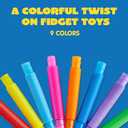 JOYIN 18 Pack Pop Tubes, Sensory Toys (Small) Fidget Toys Party Favors - 9 Colors, Creativity Learning & Fun for Toddler Kids - Perfect for Party, Goodie Bags Stuffers, Classroom School Reward